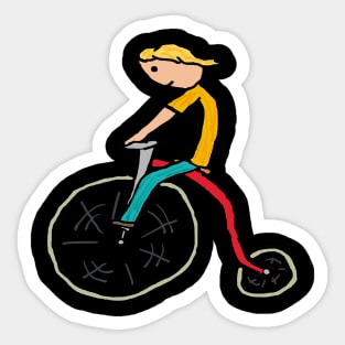 Penny Farthing Sticker